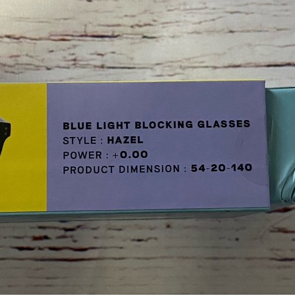 New in Box Flower Eyewear Blue Light Blocking Glasses in Hazel Black - Picture 7 of 11
